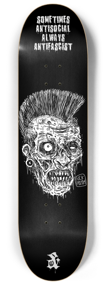 Antifascism 8-1/4 Skateboard Deck