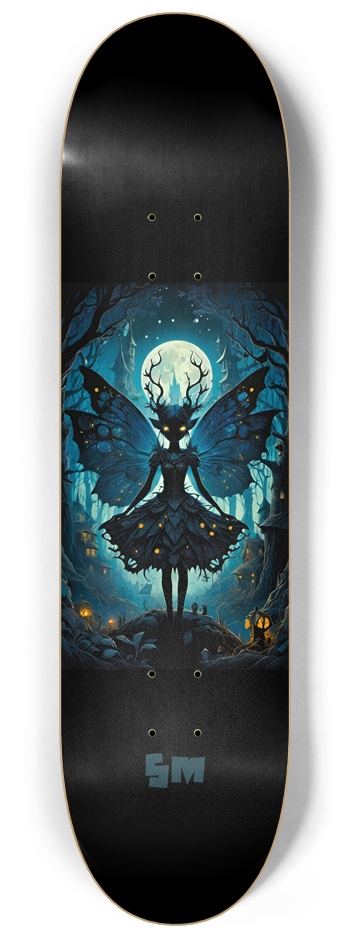 Midnight Faerie Glow in the Dark Fantasy Deck 8-1/4 Skateboard Deck