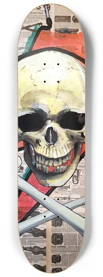Music is Dead 8-1/4 Skateboard Deck