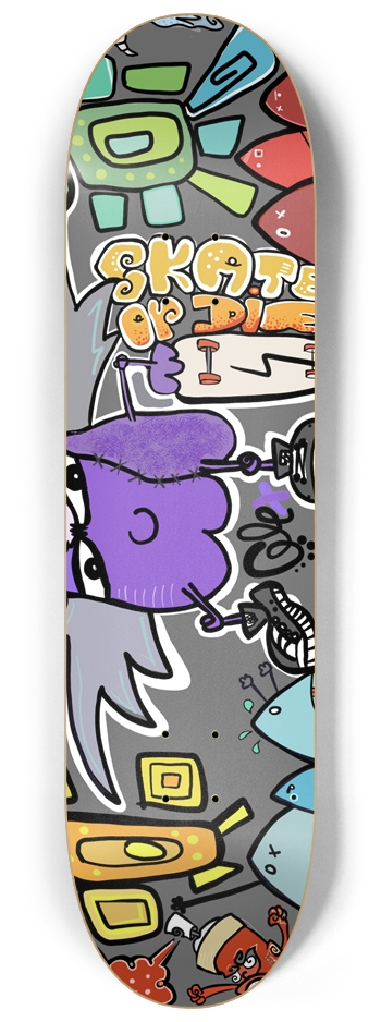 Skate or Die 8-1/4 Skateboard Deck