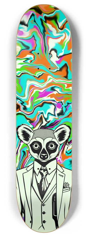 Safari Collection: Lemur 8 Inch Skateboard Deck