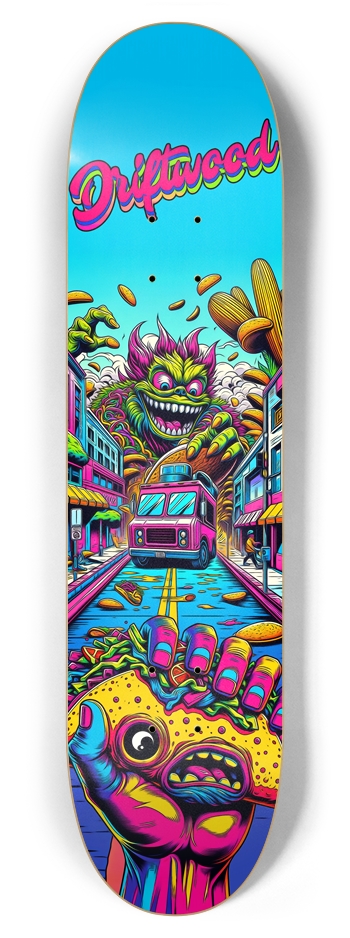 Frightening Food Truck 7-7/8 Skateboard Deck