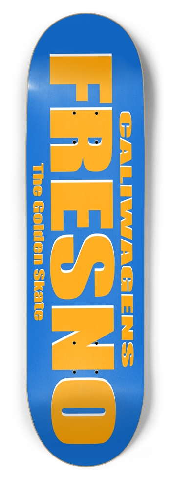 Fresno Cali Blue 8-3/4 Inch Skateboard