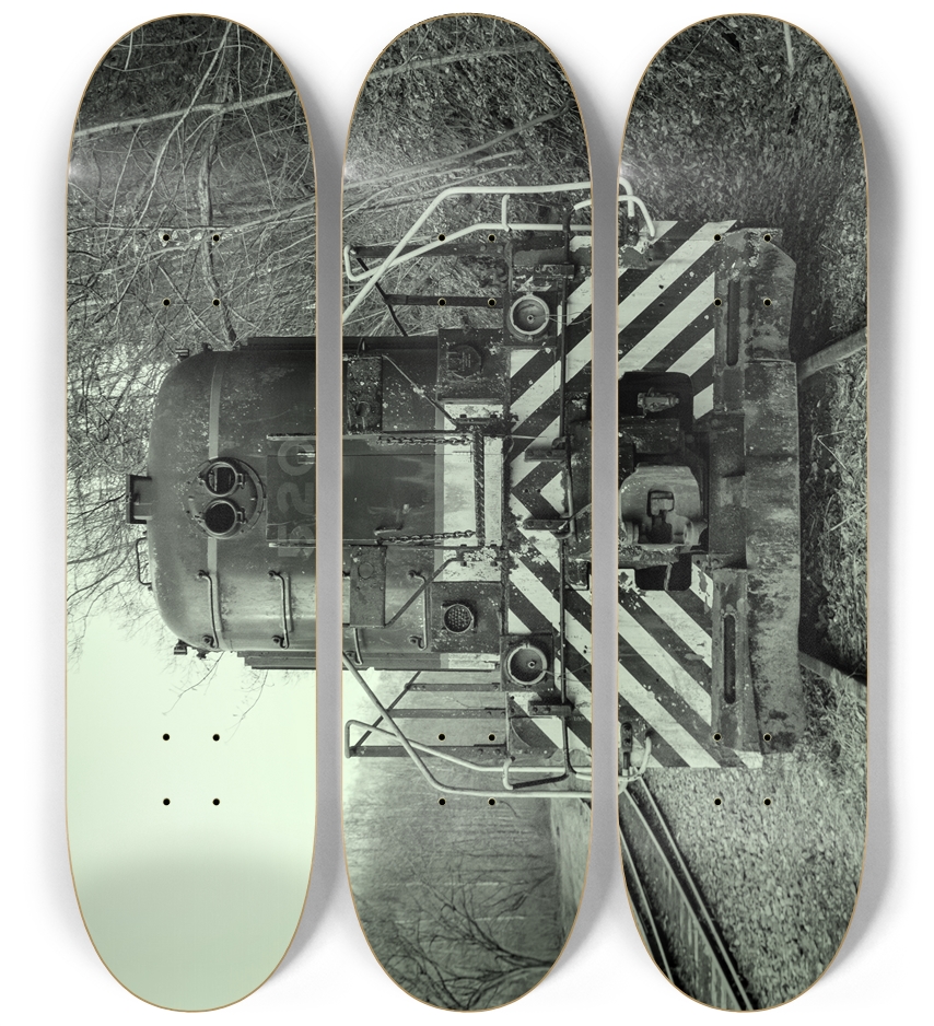 Abandoned 520 Train (glow in the dark) 3 Deck Wall Series