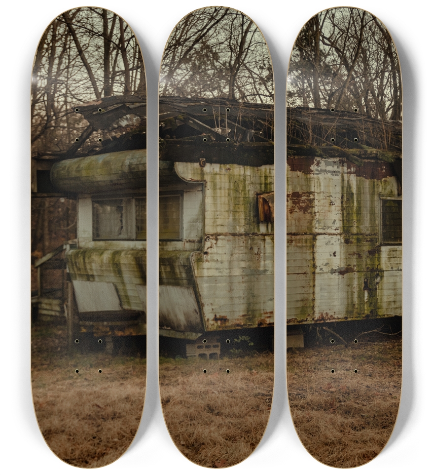 Abandoned Trailer (glow in the dark) 3 Deck Wall Series