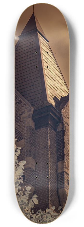 Church Steeple (glow in the dark) #2 8-1/4 Skateboard Deck