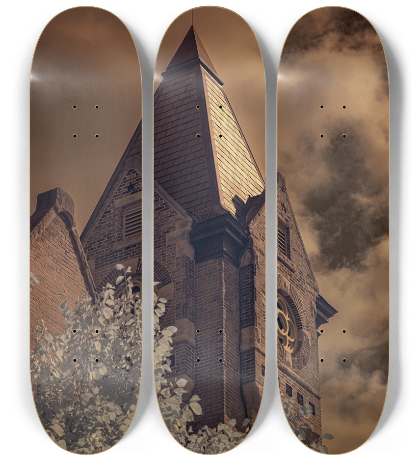 Church Steeple (glow in the dark) 3 Deck Wall Series