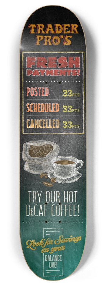 Trader Pro's TaxPro 8 Inch Skateboard Deck