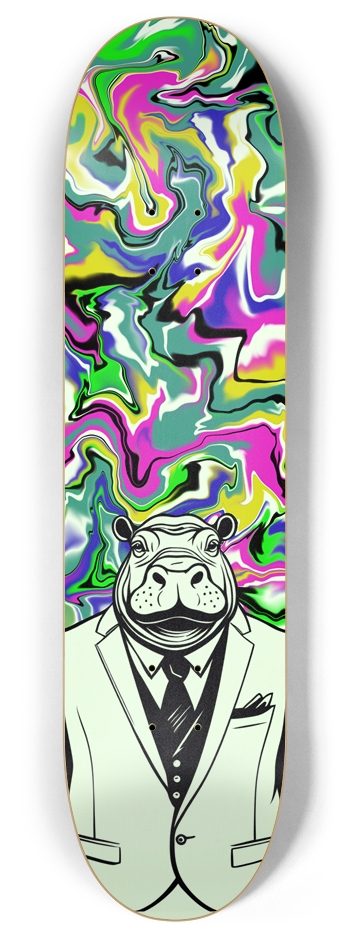 Safari Collection: Hippo 8 Inch Skateboard Deck