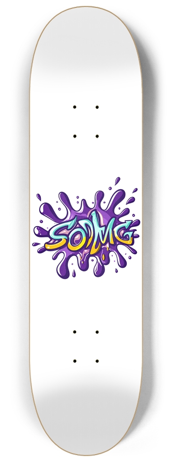SODMG Splash Skateboard 8-1/4 Skateboard Deck