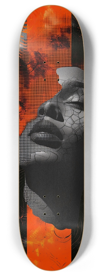 Orange Light 8 Inch Skateboard Deck