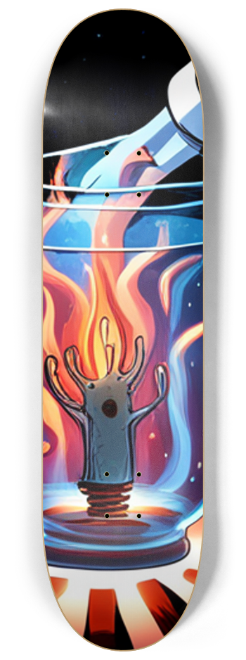Burnum The Spirits 3 Deck Series #2 8-1/4 Skateboard Deck