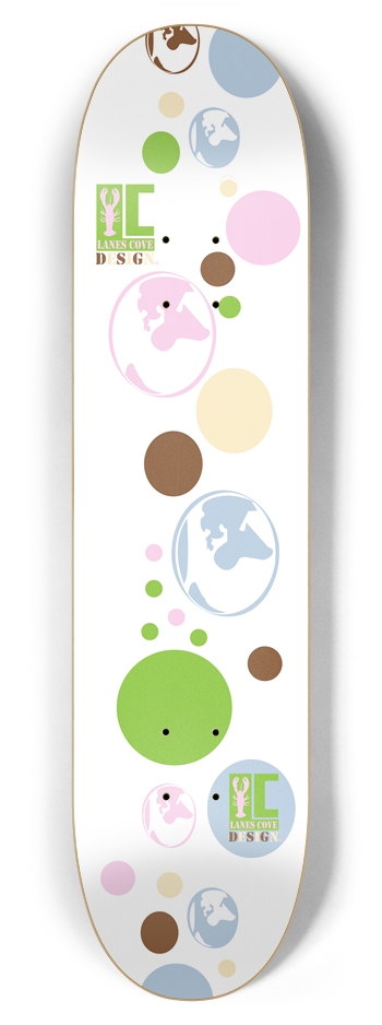 LC Earth Dot 7.87 7-7/8 Skateboard Deck
