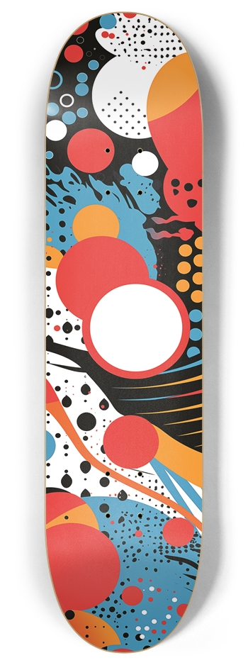 Retro Graffiti 8 Inch Skateboard Deck