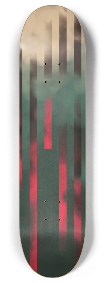 Hazy Lines 8 Inch Skateboard Deck