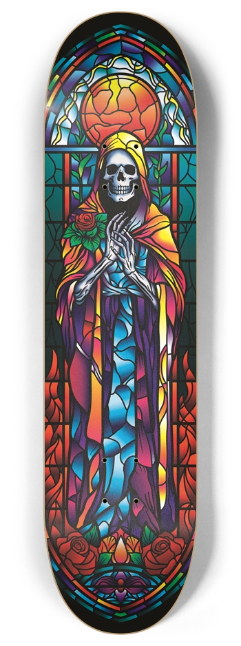 Skeletal Prayer 8 Inch Skateboard Deck