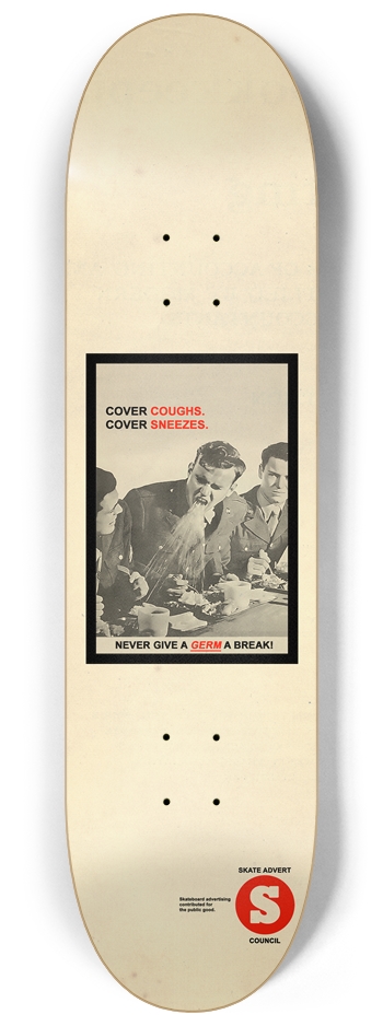 Germs 8-1/4 Skateboard Deck