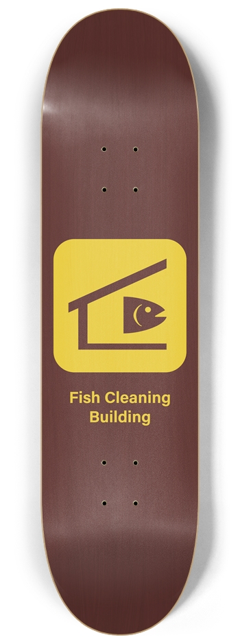 Fish Cleaning Building 8-1/4 Skateboard Deck