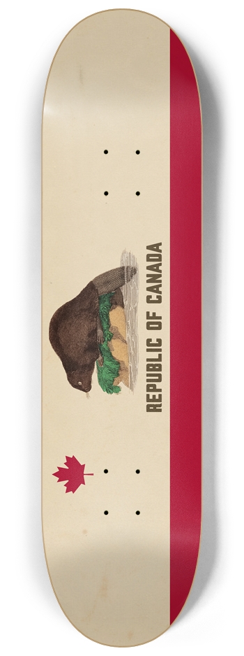 Republic Of Canada 8-1/4 Skateboard Deck