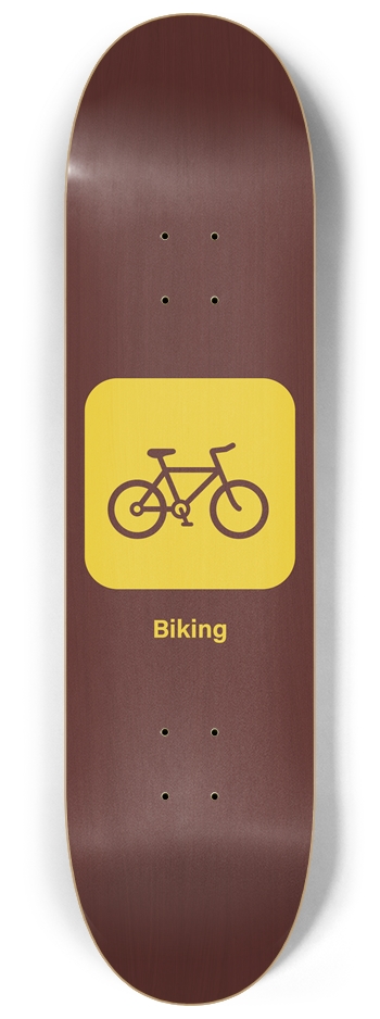 Biking 8-1/4 Skateboard Deck
