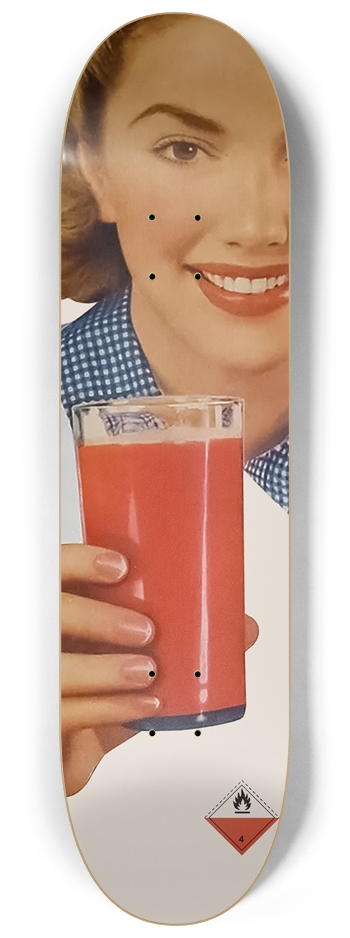Red Drink 8-1/4 Skateboard Deck
