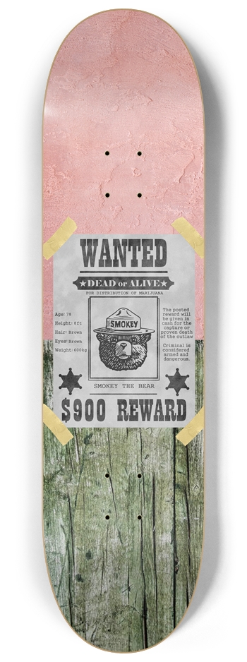 Smokey 8-1/4 Skateboard Deck