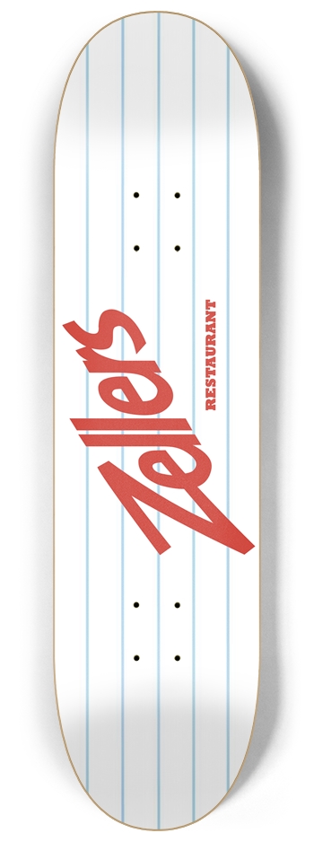 Zellers Restaurant 8-1/4 Skateboard Deck