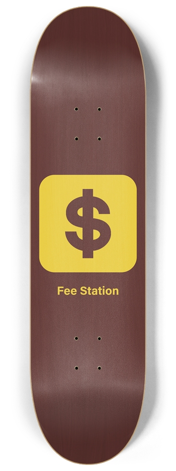 Fee Station 8-1/4 Skateboard Deck