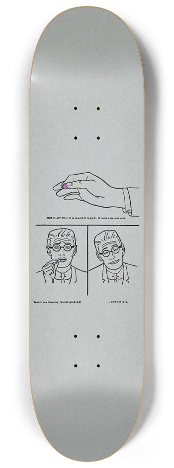 Pink Pill 8-1/4 Skateboard Deck