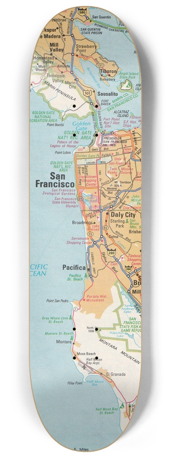 San Francisco 8-1/4 Skateboard Deck