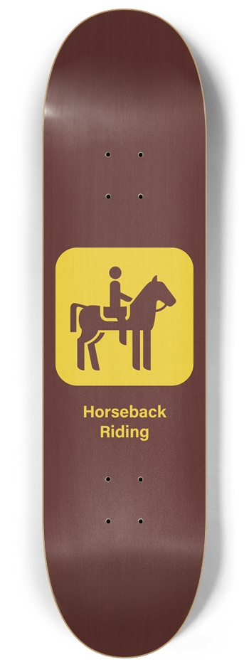 Horseback Riding 8-1/4 Skateboard Deck