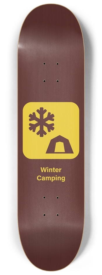 Winter Camping 8-1/4 Skateboard Deck