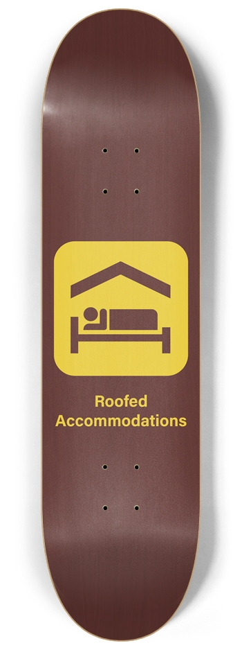 Roofed Accommodations 8-1/4 Skateboard Deck