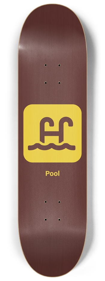 Pool 8-1/4 Skateboard Deck