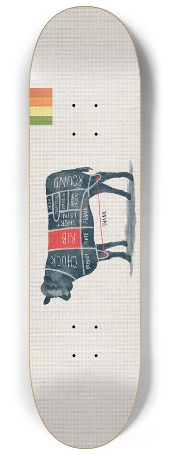 Cow 8-1/4 Skateboard Deck