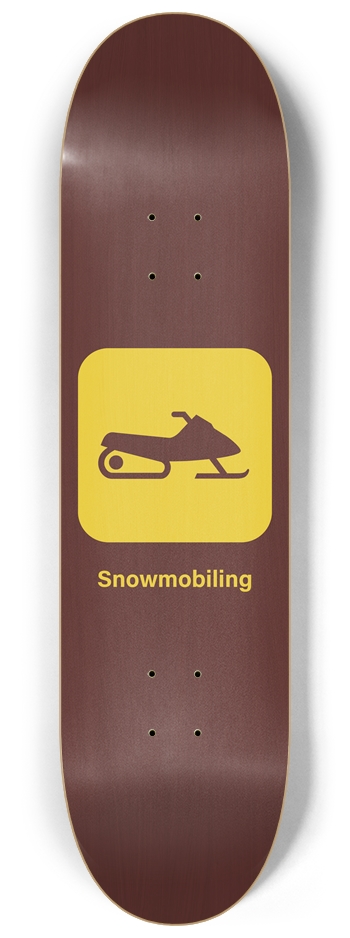 Snowmobiling 8-1/4 Skateboard Deck