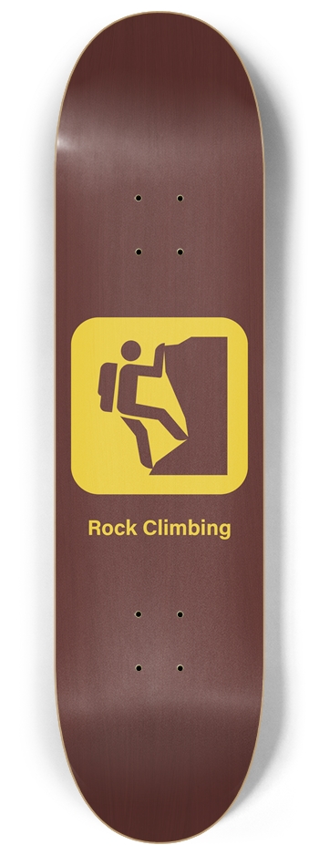 Rock Climbing 8-1/4 Skateboard Deck