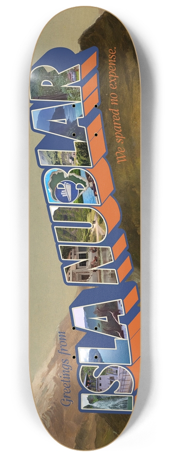 Isla Nublar 8-1/4 Skateboard Deck