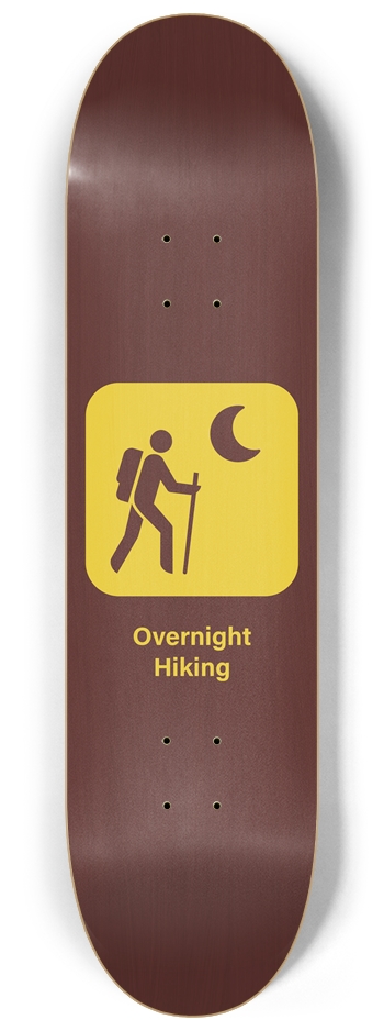 Overnight Hiking 8-1/4 Skateboard Deck