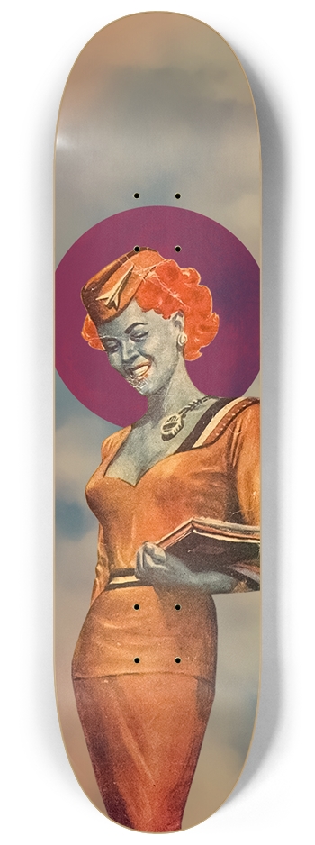 Blue Lady 8-1/4 Skateboard Deck