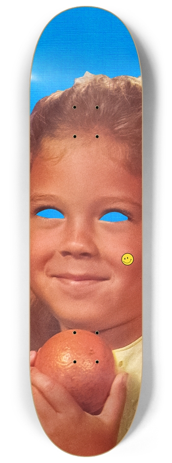 Orange 8-1/4 Skateboard Deck