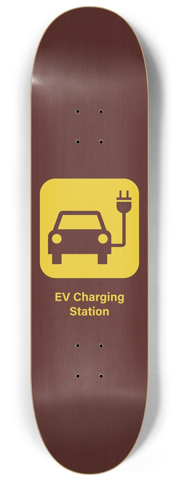EV Charging Station 8-1/4 Skateboard Deck