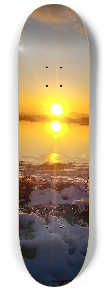 PNW sunset tri-series #2 8-1/4 Skateboard Deck