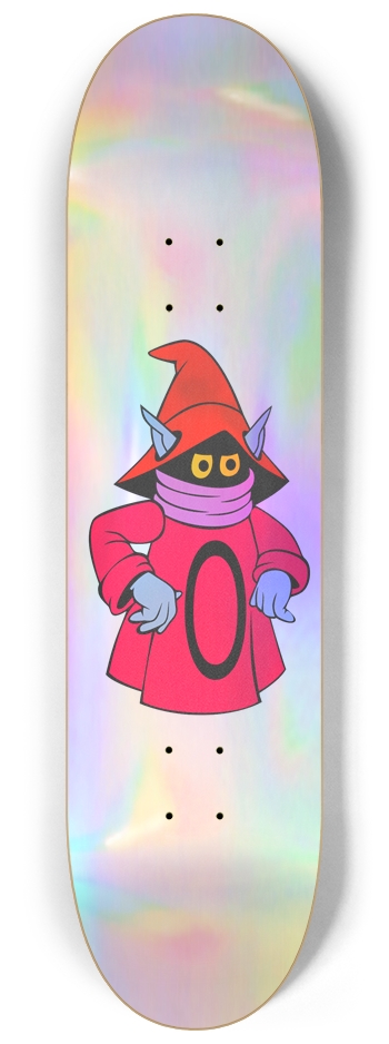 Classic 80s Style Orko Hologram Trick Deck 8-1/4 Skateboard Deck