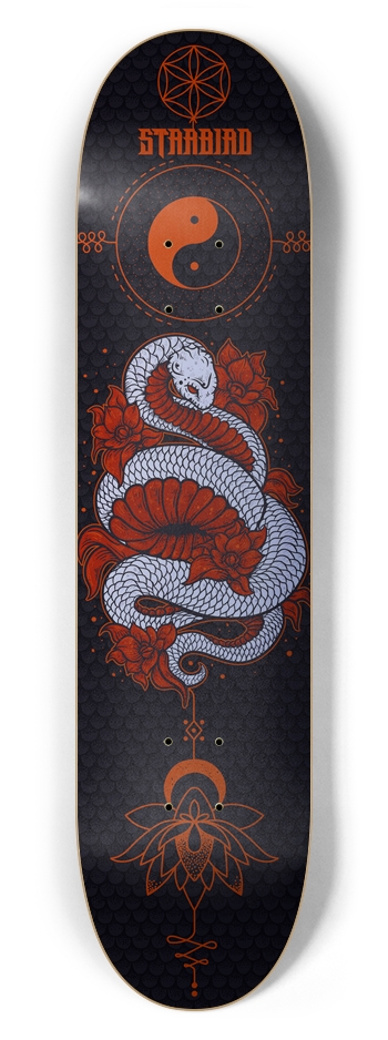 Silvered Serpent 7-5/8 Skateboard Deck