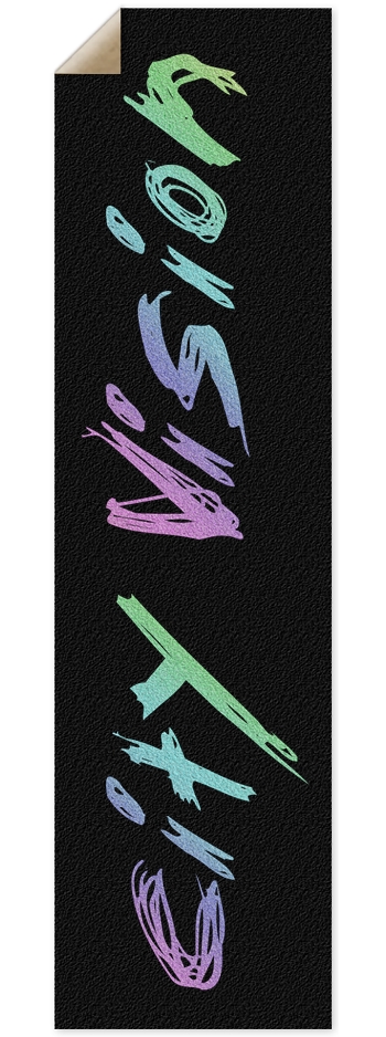 Black & Rainbow Glitter Name Griptape 9 x 33 Inch Griptape