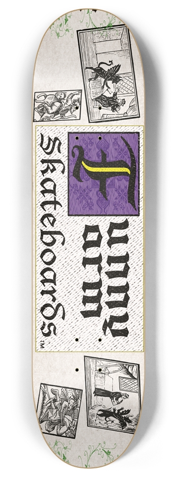 Deal With The Devil 8.0" x 32" - Purple 8 Inch Skateboard Deck