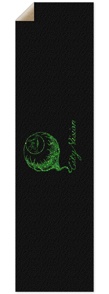 Black & Green Glitter Logo Griptape 9 x 33 Inch Griptape