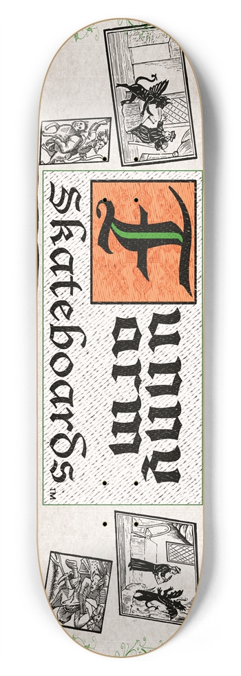 Deal With The Devil 8.75" x 33" - Orange 8-3/4 Inch Skateboard