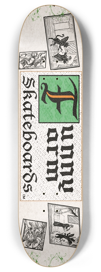 Deal With The Devil 8.0" x 32" - Green 8 Inch Skateboard Deck